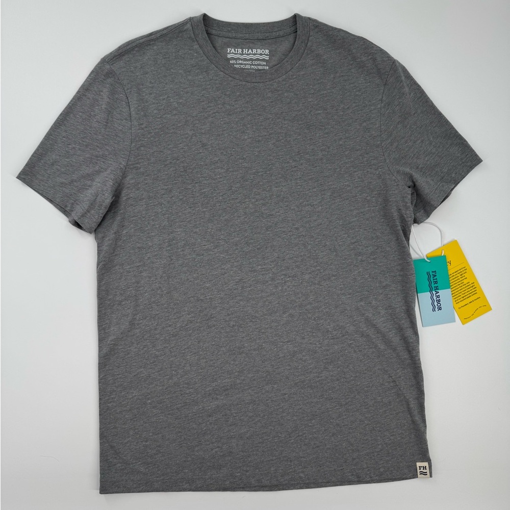 Fair Harbor The Kismet Short Sleeve Tee In Heather Grey Size Small NWT